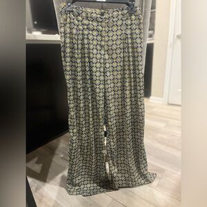 Bar III Yellow and Blue Geometric Maxi Skirt